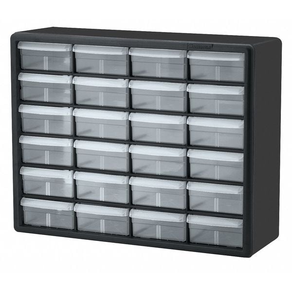 Akro Mils Plastic 24 Drawer Storage Cabinet 15 1216 x 20 x 6 616