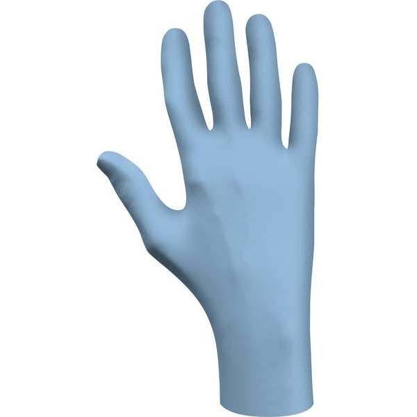 Showa Disposable Gloves, Nitrile, Powdered, Light Blue, XL, 100 PK 7005XL
