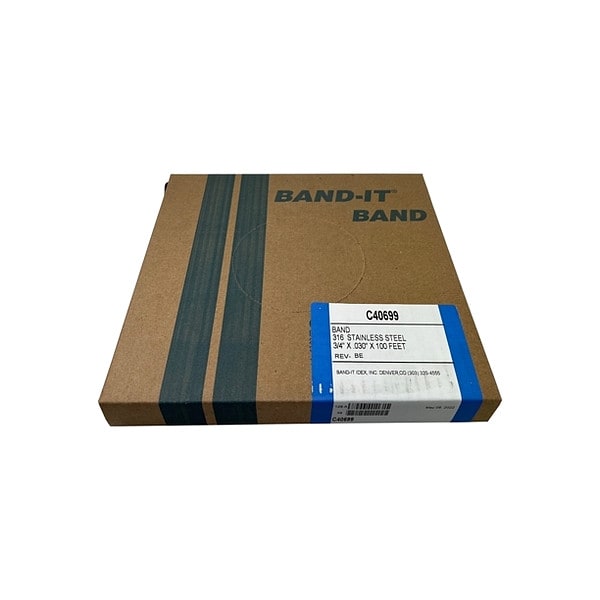 Band-It Band, 316Ss, 3/4 X 0.030 X 100 RL/100Ft C40699 | Zoro