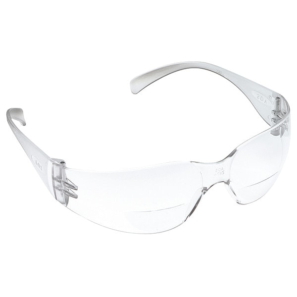 3M Safety Reader Glasses, +2.0, Clear, Antifog 115140000020 Zoro