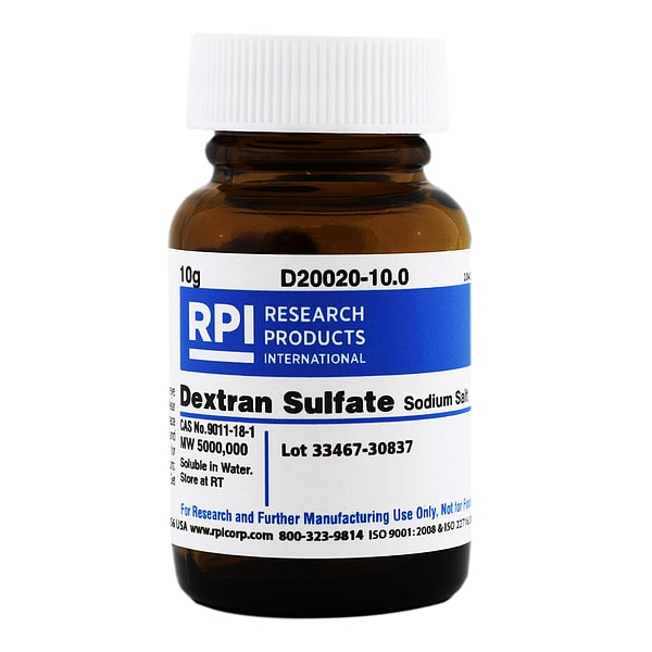 Rpi Dextran Sulfate, Sodium Salt, 10g D20020-10.0 | Zoro