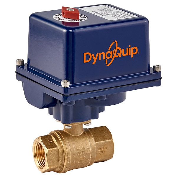Dynaquip Controls 2" FNPT Brass Electronic Ball Valve 2-Way EHH28ATE25H