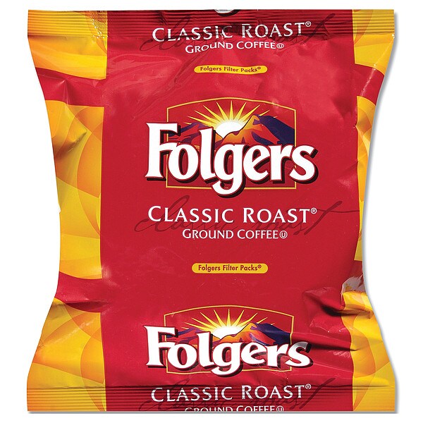 Folgers Coffee Filter Packs, Classic, .9oz, PK160 06114 Zoro