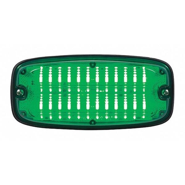 Federal Signal Warning Light, LED, Green, PC, 1.0A FR7G Zoro