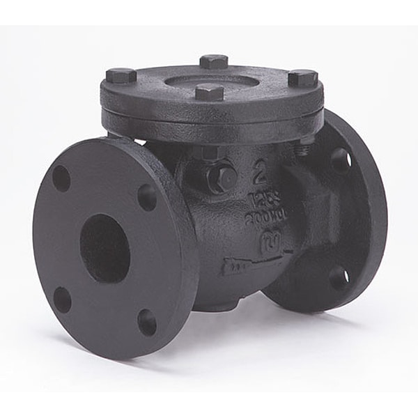 Milwaukee Valve 3" Flanged Cast Iron Swing Check Valve (2974M 3) Zoro