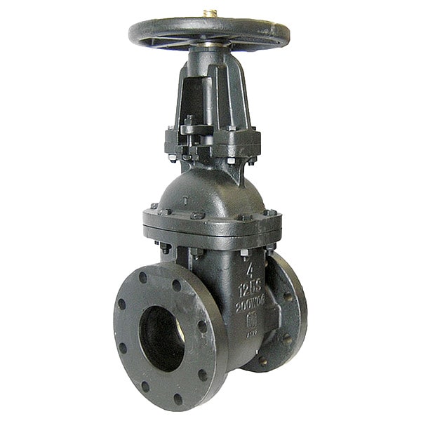 Milwaukee Valve Gate Valve, Class 125, 4 In., Cast Iron 2885