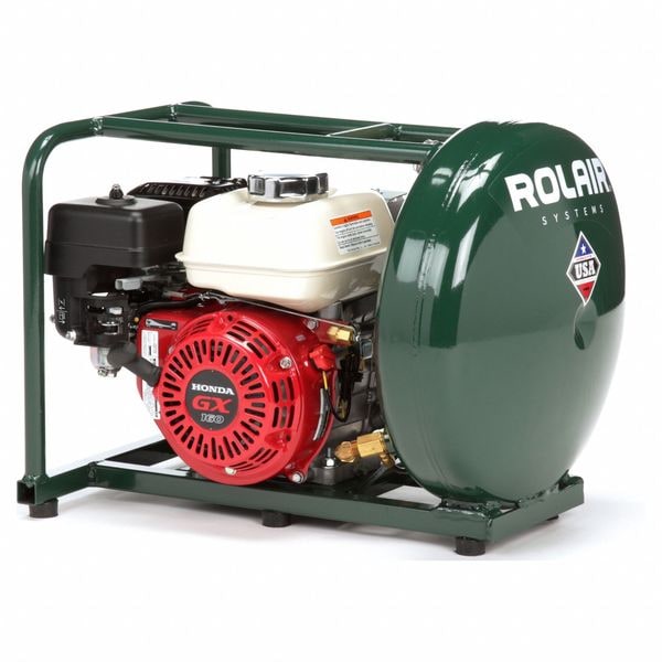 Rolair Portable Gas Air Compressor, 5.5 hp MDL GD5000PV5H