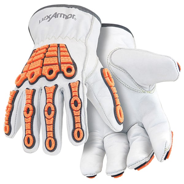 Hexarmor Cut Resistant Impact Gloves, A5 Cut Level, Uncoated, XL, 1 PR