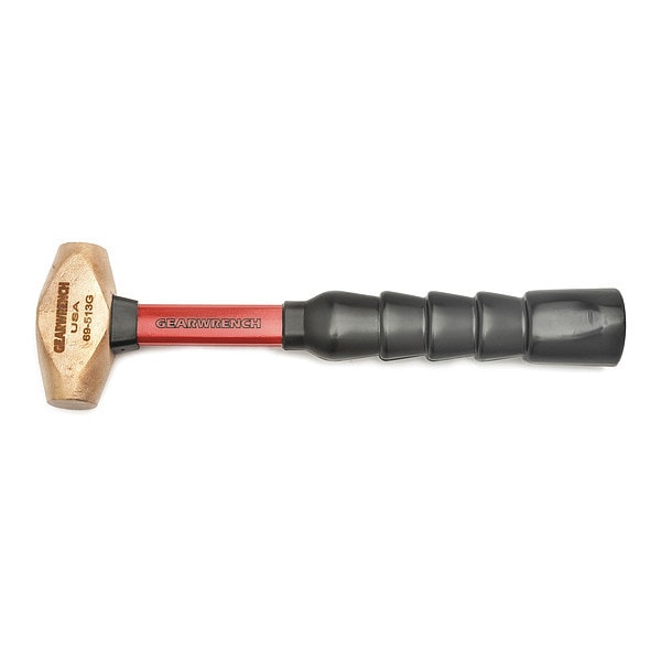 Gearwrench 1-1/2 lb. Brass Hammer with Fiberglass Handle 69-513G