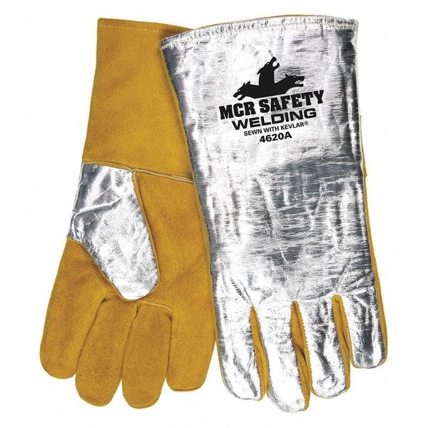 Mcr Safety Welding Gloves, Cowhide Palm, XL 4620A Zoro