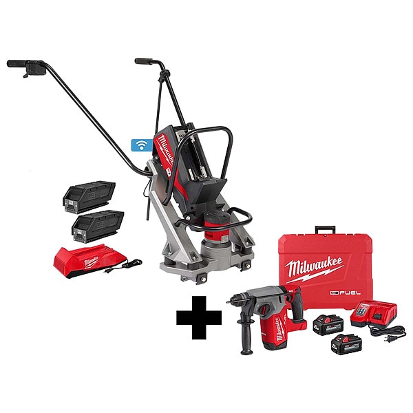 Milwaukee Tool MX Screed Kit w M18 Rotary Hammer Kit MXF3812CP, 2912