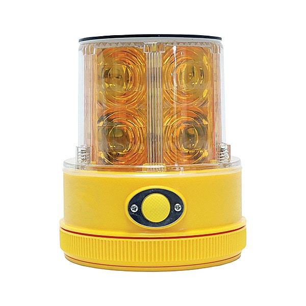 Railhead Gear Rechargeable SafetyLight, Amber, LED, Solar
