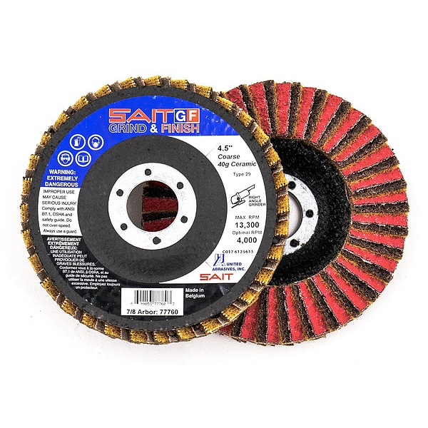 United Abrasives/Sait SAIT 77760 SAIT GF Grind & Finish Flap Discs