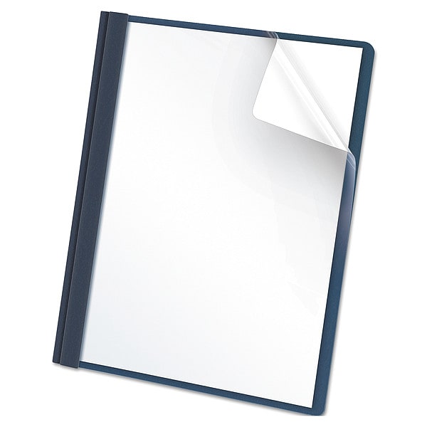 Oxford Clear Front Report Cover 8-1/2 x 11", Blacj, Pk25 55838