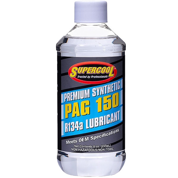 Supercool A/C Compressor PAG Lubricant Plastic Bottle Red/Yellow Tint P150-8