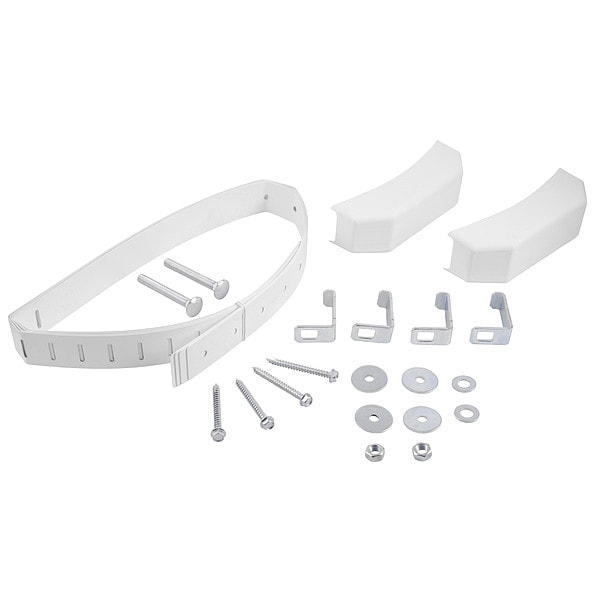 Zoro Select Water Heater Straps, 80 Gals, 2 Caps QS50D Zoro