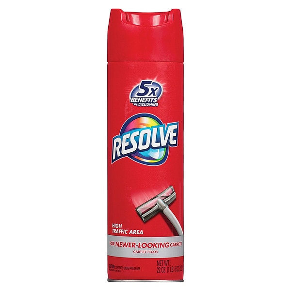 Resolve Foam Carpet Cleaner, Foam, 22 oz Aerosol Spray 1920000706 Zoro