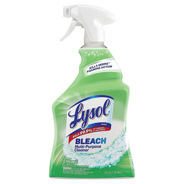 Lysol All Purpose Cleaner, 32 oz. Trigger Spray Bottle, Slight Chlorine 1920078914 Zoro