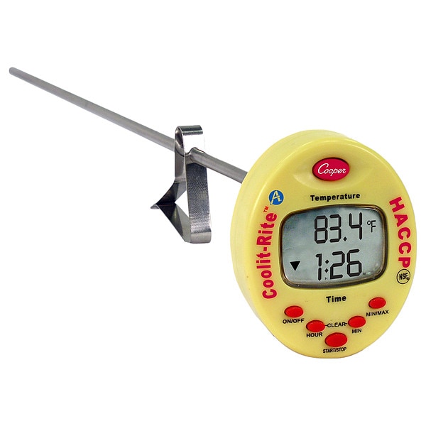 Cooper-Atkins 15 Multiline LCD Digital Food Service Thermometer with -4 to  302 (F) TTM41-0-8