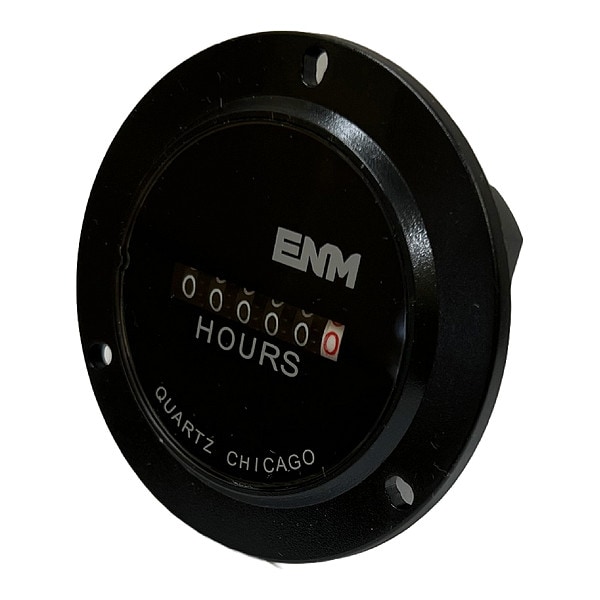 Enm Hour Meter, 1.68" L, 1.68" W T50B59 Zoro