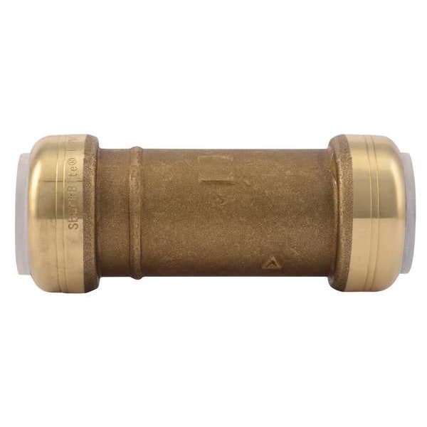 Sharkbite Slip Coupling, 1 in Tube Size, Brass, Brass UIP3020 Zoro