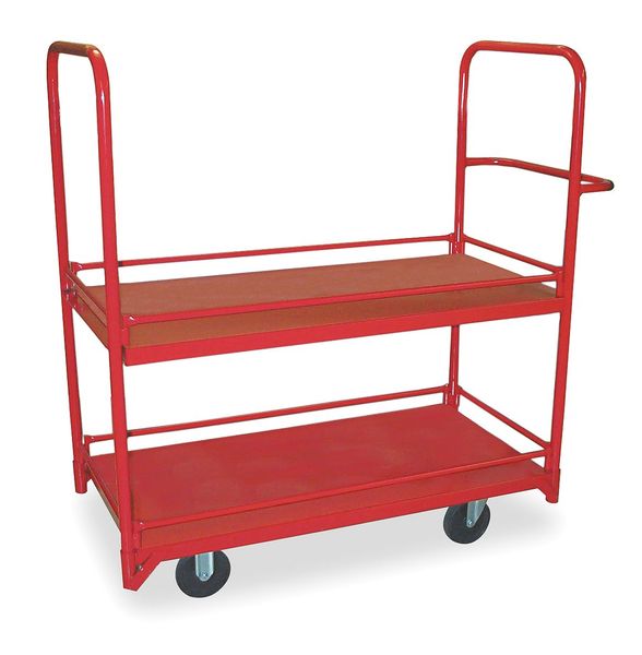 Dayton Stock Cart, 2 Shelves, 1200 lb. 1DE93