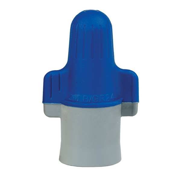 3M Twist-On Wire Connector, 6 AWG Max, Blue, Gray