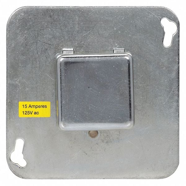 Eaton Bussmann Plug Fuse Box, 4 in. Sq, 3/4 HP SOY Zoro