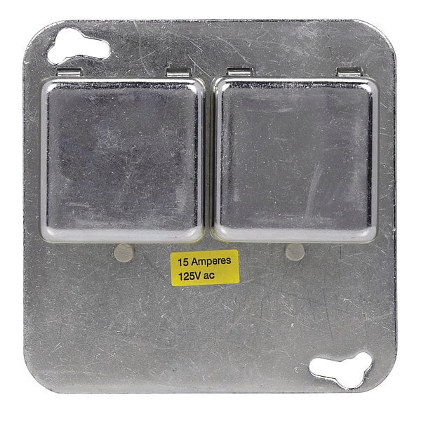 Eaton Bussmann Plug Fuse Box, 4 in. Sq, 2 Holders, 3/4 HP SOYB Zoro