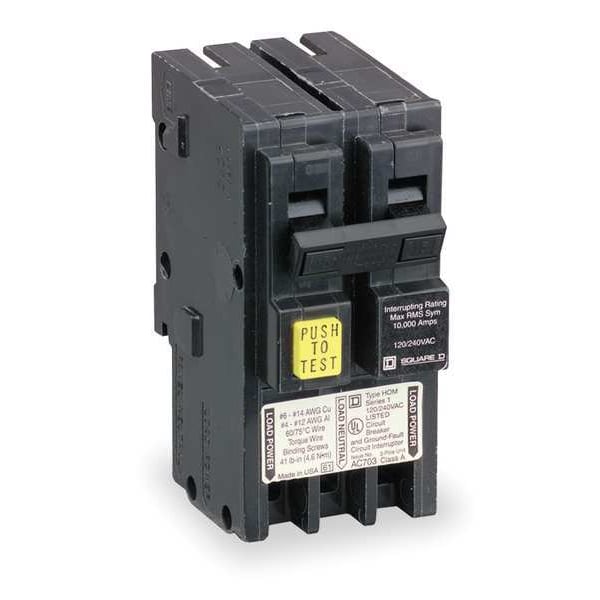 Square D By Schneider Electric HOM225GFI 188.72 25 A Plug In Ground