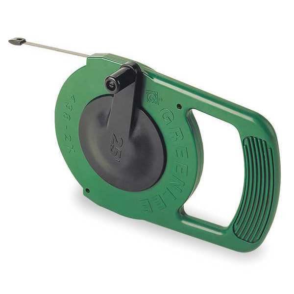 Greenlee Fish Tape, 1/4 In x 25 ft, Steel 438-2X | Zoro