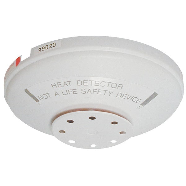 Edwards Signaling Heat Detector, White, H 5 x L 5 In 284B-PL