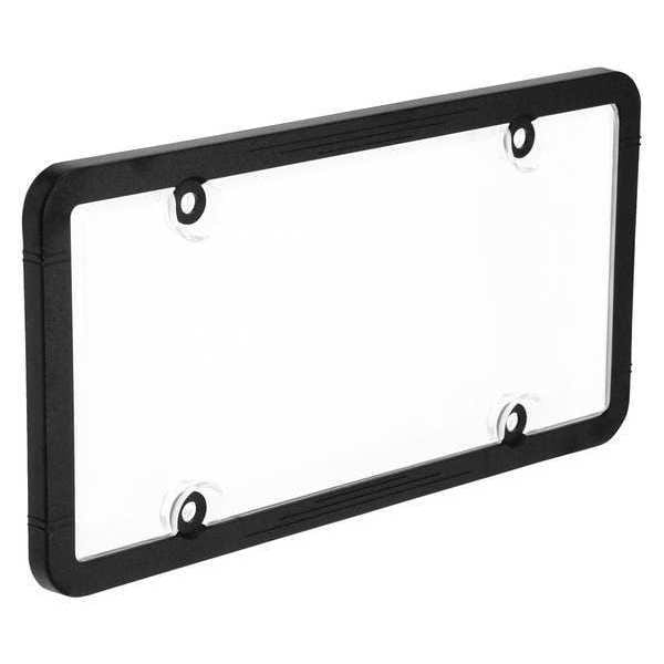 Bell License Plate Cover, Clear/Black, Polymer 45601-8