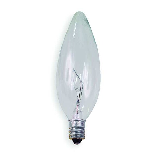 Current GE LIGHTING 25W, B10 Incandescent Light Bulb 25BC Zoro