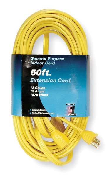 Power First 50 ft. 12/3 Extension Cord SPT-3 1FD62