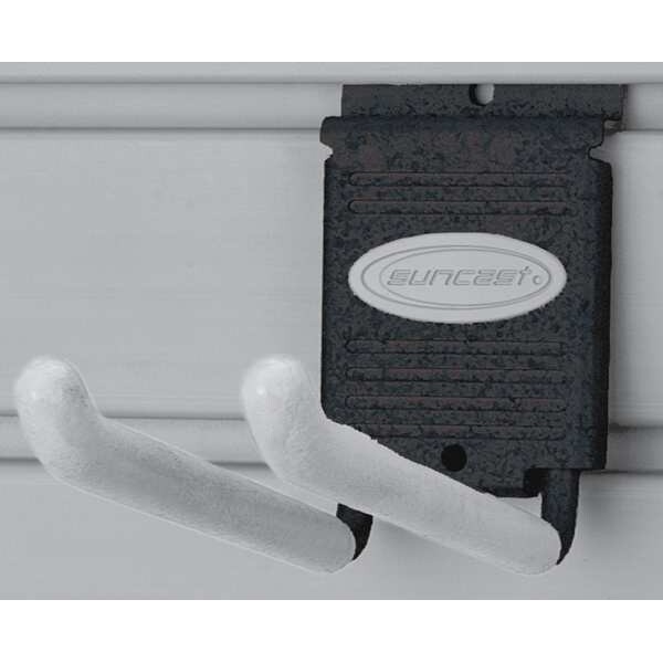 Suncast Slatwall Double Hook, PK6, Hold Range 4" MH4DB Zoro