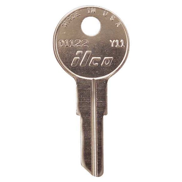 Kaba Ilco Key Blank, Brass, Type Y11, 5 Pin, PK10 01122Y11 Zoro