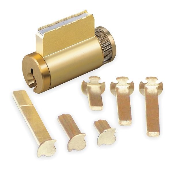 norilocoページ Kaba Ilco Lockset Cylinder, Satin Chrome, Keyway Type
