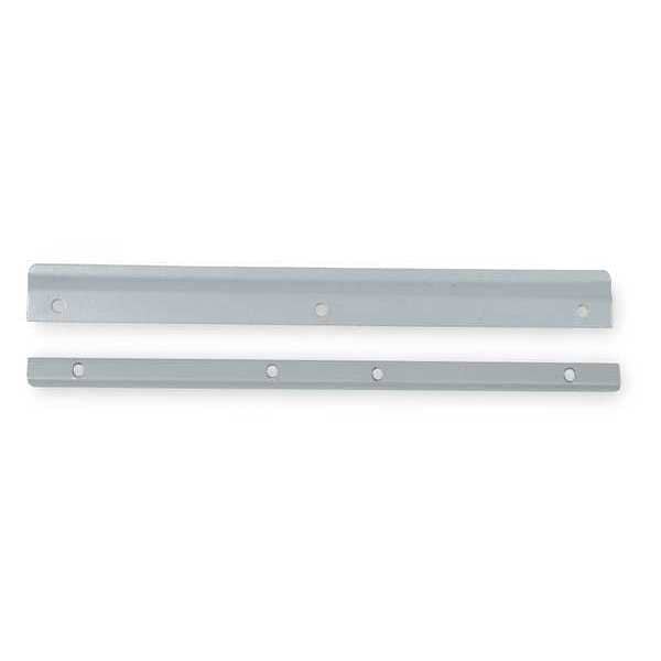 Zoro Select Interlocking Latch Guard, Silver Paint, Steel, 12"L x 11/8