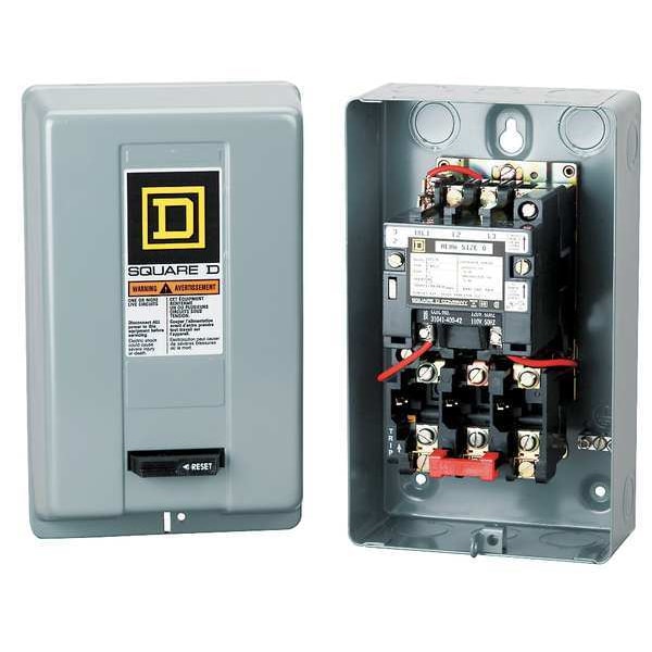 Square D 8536SEG1V08 Magnetic Motor Starter,NEMA,208V,3P,90A