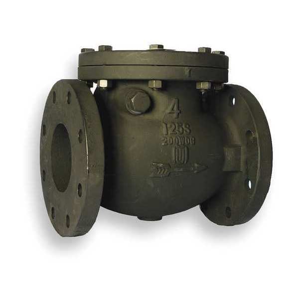 Milwaukee Valve 4" Flanged Cast Iron Swing Check Valve 2974M 4 Zoro