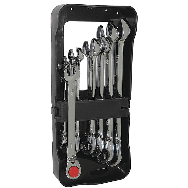 Westward Ratcheting Wrench Set, Combination 1LCE4 Zoro