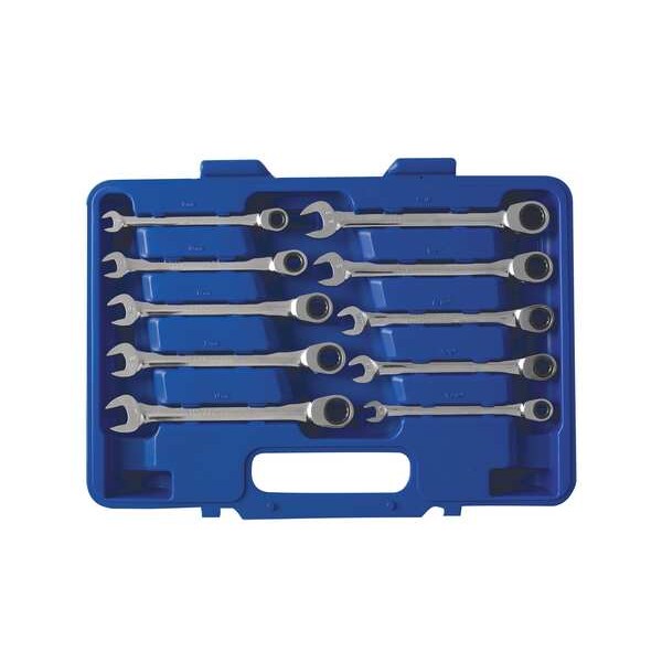 Westward Ratcheting Wrench Set, Pieces 10 1LCF4 | Zoro