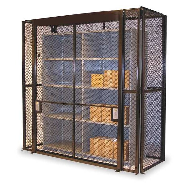 Husky Rack & Wire Secured Shelving Enclosure, 621/2 x 72In SWL481872