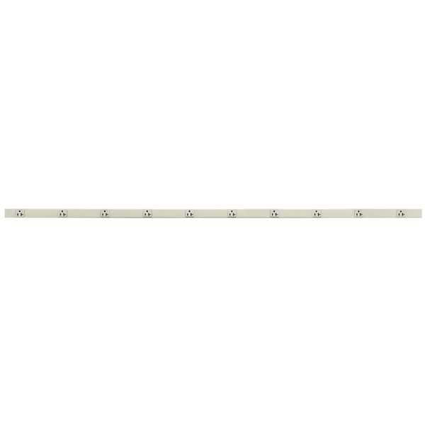 Hubbell Wiring Device-Kellems Prewired Raceway, 12 Outlets, Steel HBL24GB606IV - main