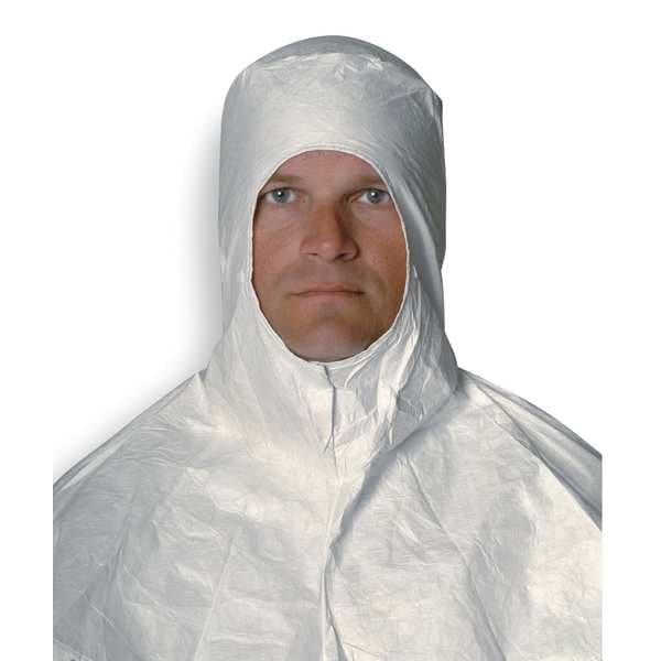 シャクシャインFG Dupont Tyvek Isoclean Cleanroom Hood, White, 1.2 oz., PK100