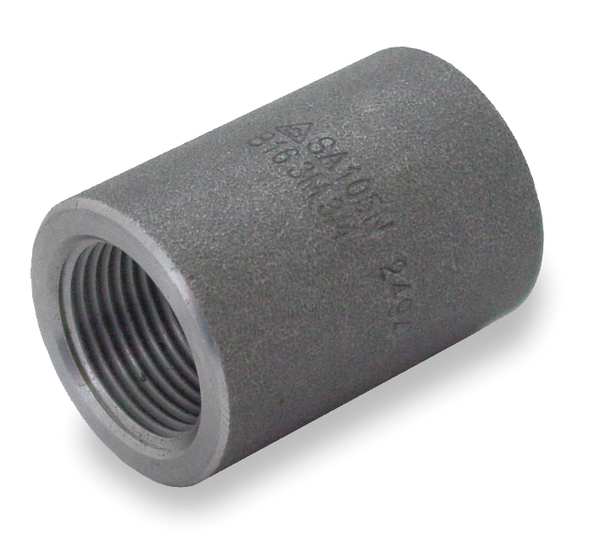 Zoro Select 1/2" Black Forged Steel Coupling 1MNA3
