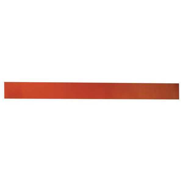 Zoro Select Rubber Strip, Silicone, 3/32"Th, 36"x2", 40A BULK-RS-S40-799