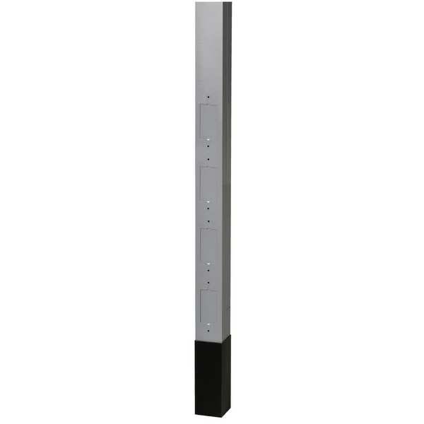 Hubbell Wiring Device-Kellems Alum Service Pole, Gray, 12 ft