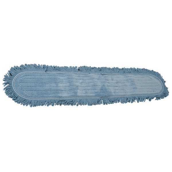 Tough Guy Microfiber Dust Mop Head, Looped, Blue 1NE77 Zoro